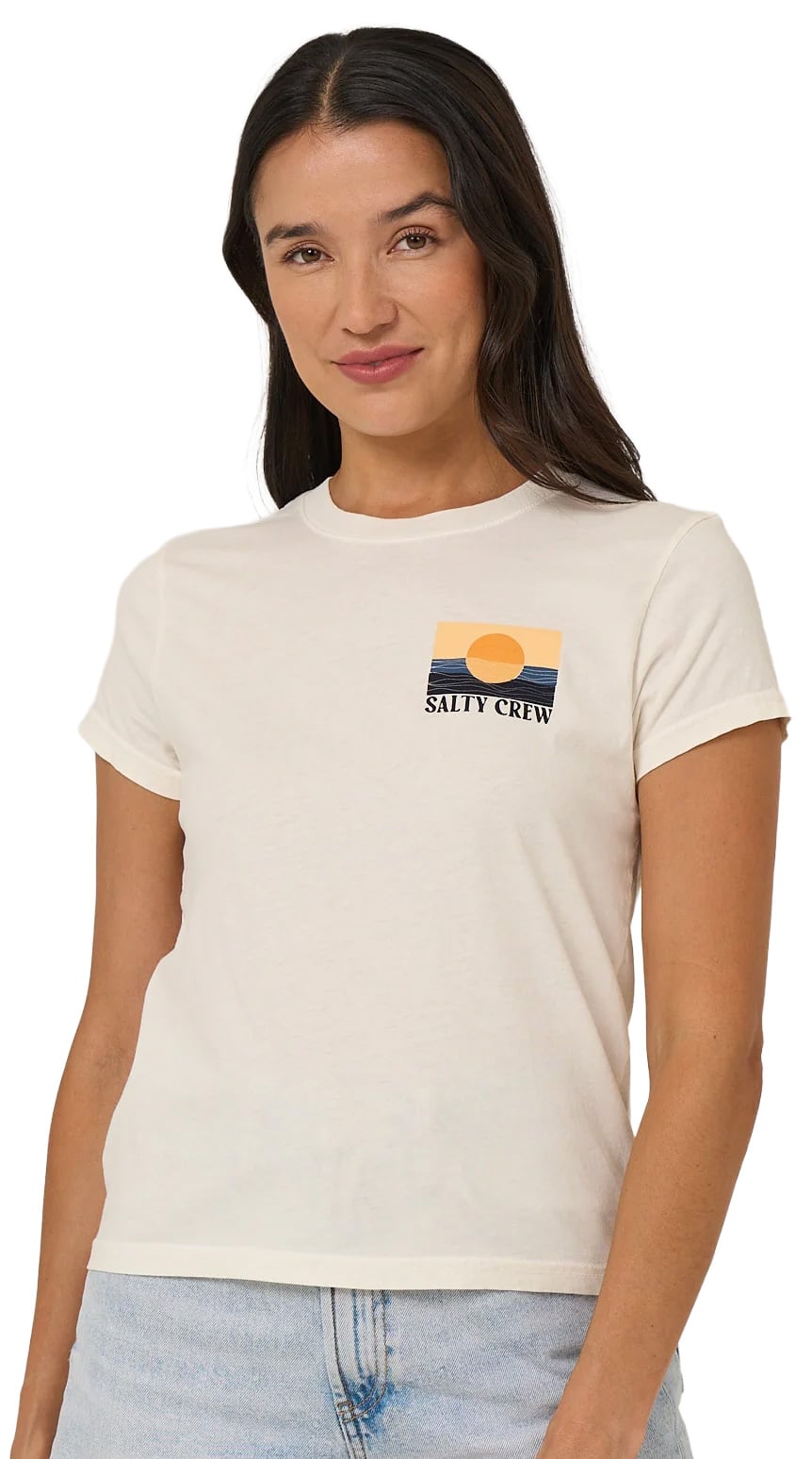 Salty Crew Retro Wave Modern Women's T-Shirt - Off White