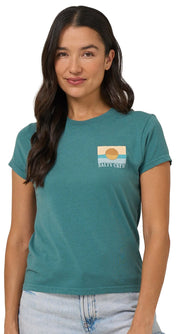 Salty Crew Retro Wave Modern Women's T-Shirt - Teal