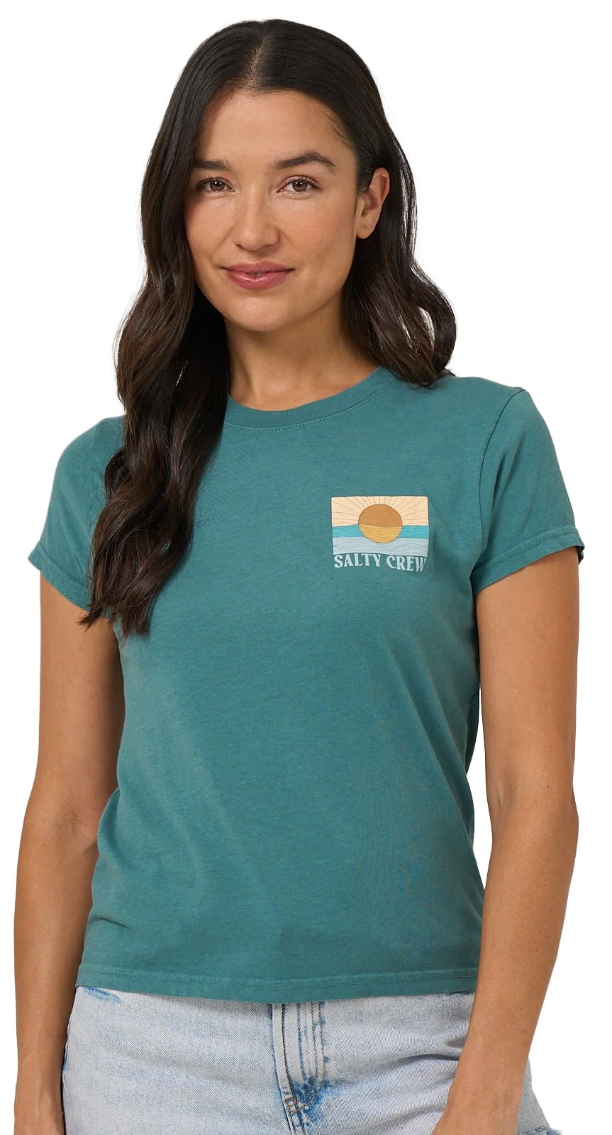 Salty Crew Retro Wave Modern Women's T-Shirt - Teal