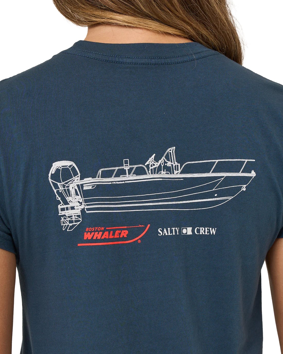 Salty Crew Whaler Women's Modern T-Shirt - Midnight Navy – alternate view 2