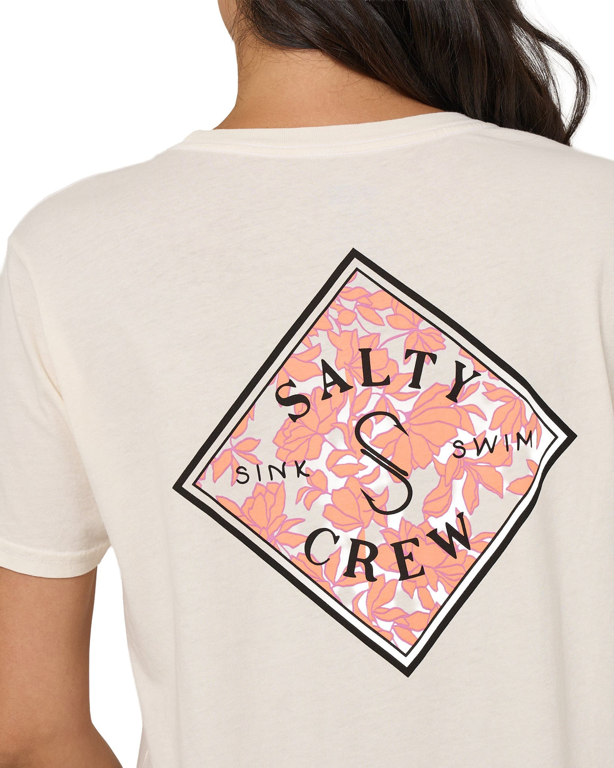 Salty Crew Tippet Women's Boyfriend T-Shirt - Off White – alternate view 1