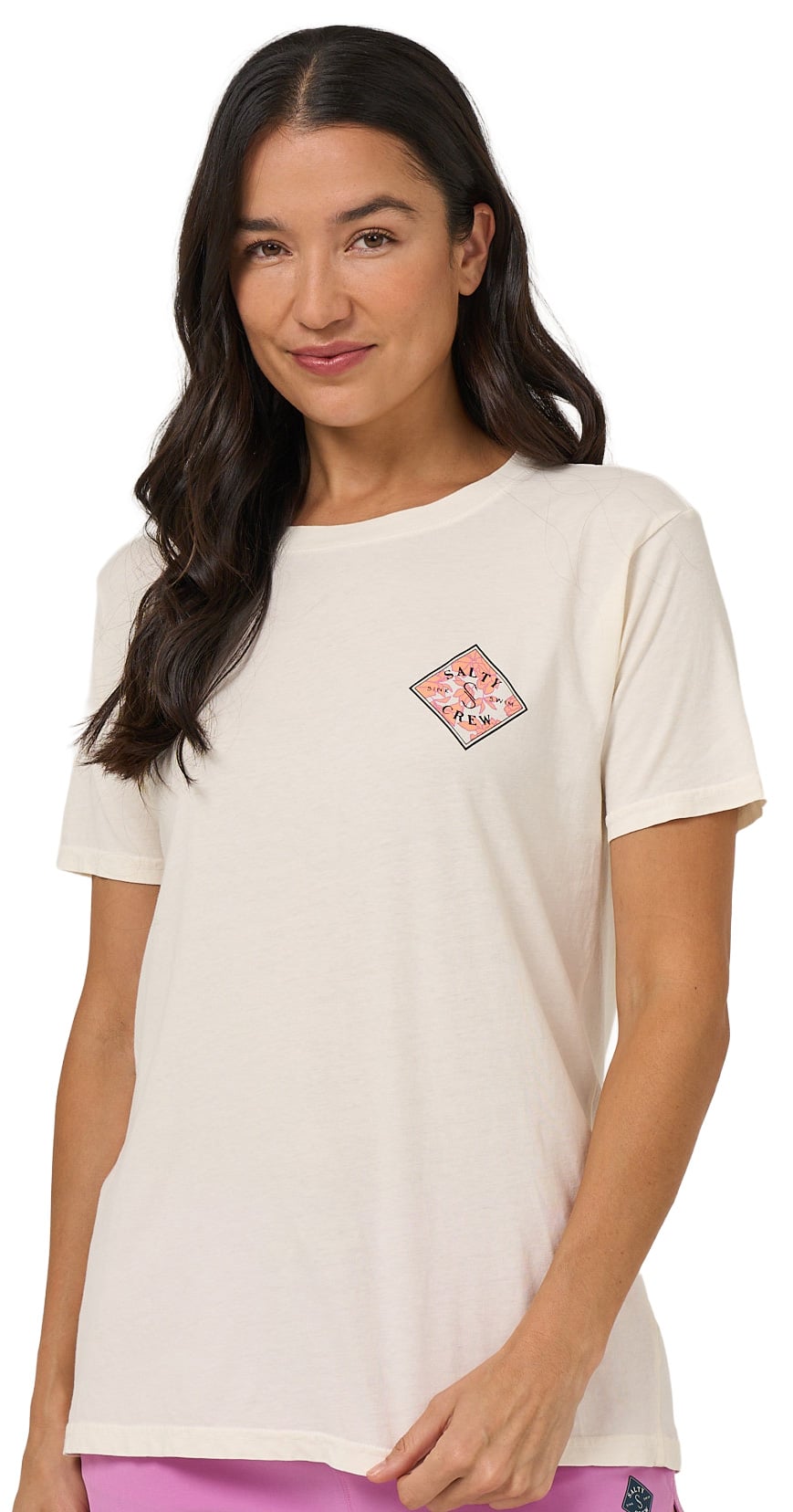 Salty Crew Tippet Women's Boyfriend T-Shirt - Off White