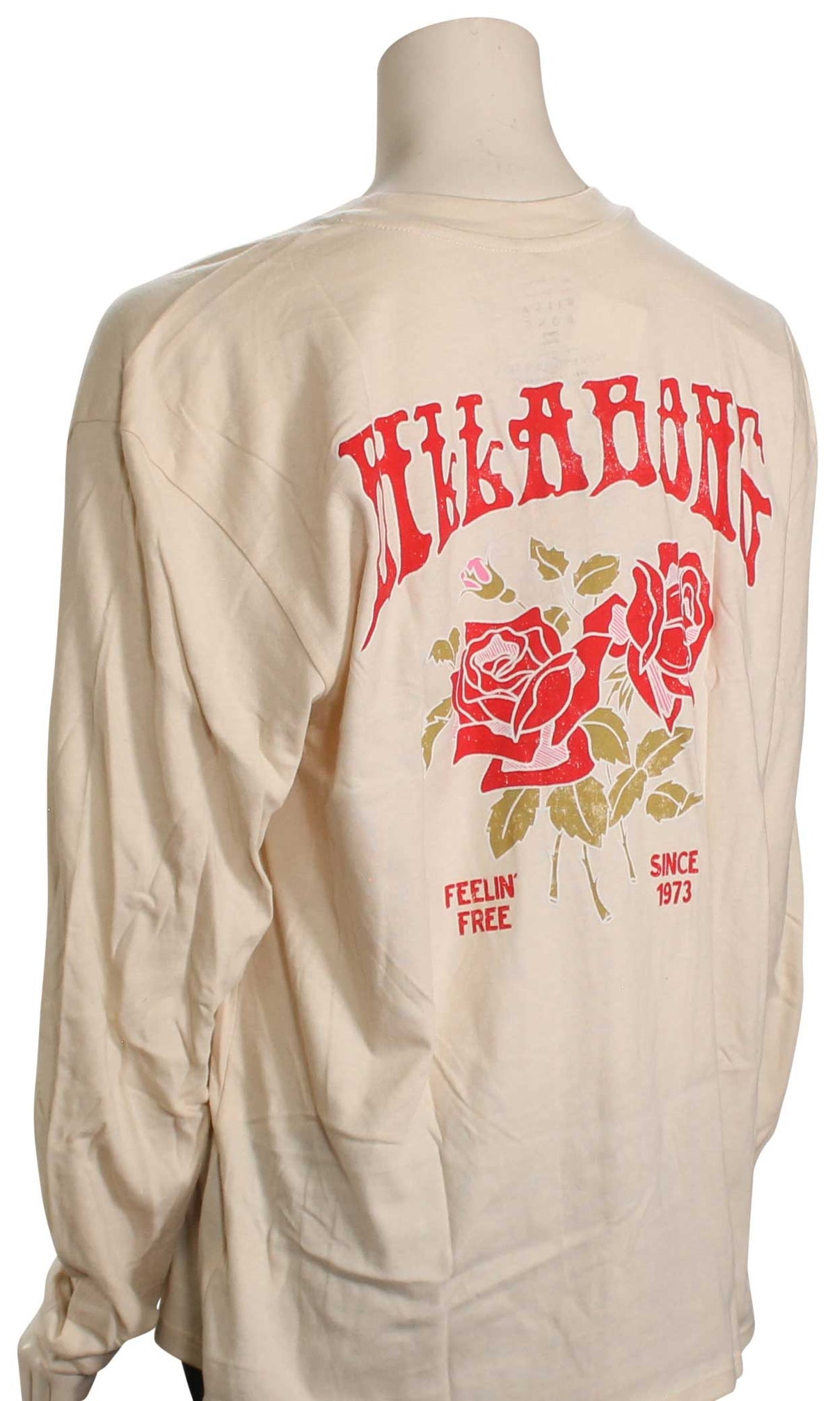 Billabong Handle With Care Women's LS T-Shirt - Antique White – back view