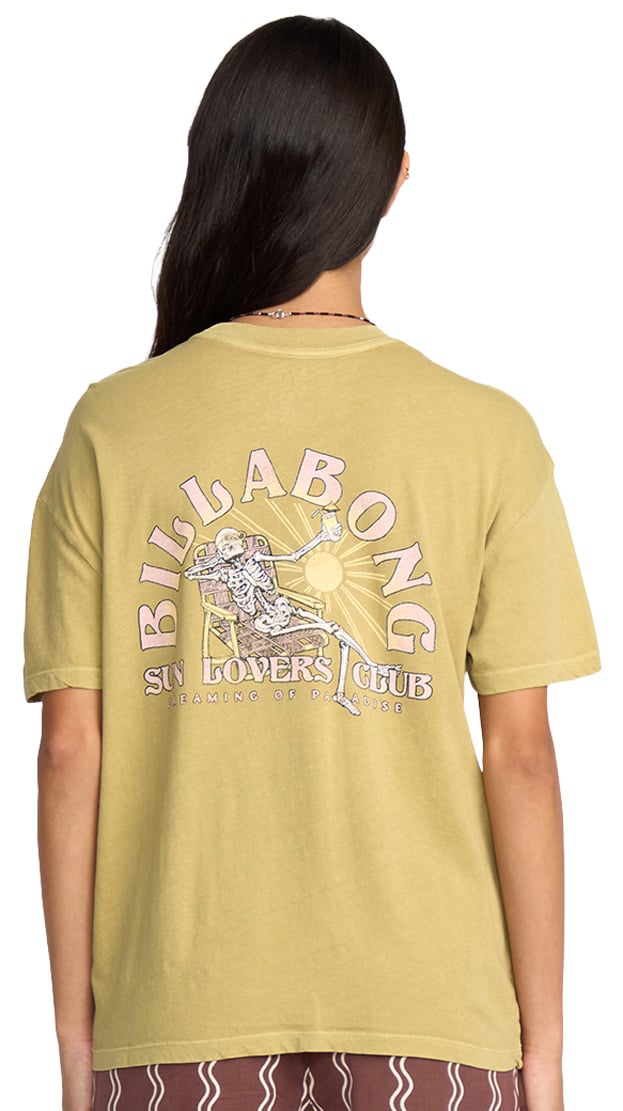 Billabong Sun Lovers Club Women's T-Shirt - Cadet – back view