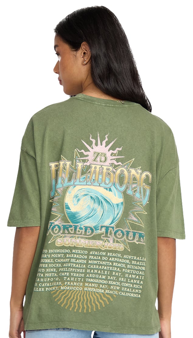 Billabong Take A Tour Women's T-Shirt - Luv Army – back view