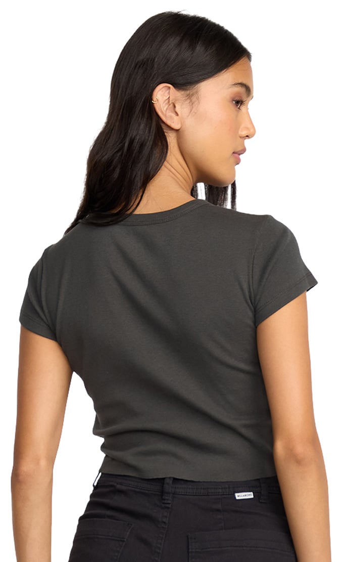 Billabong Walking Slow Women's T-Shirt - Off Black – back view