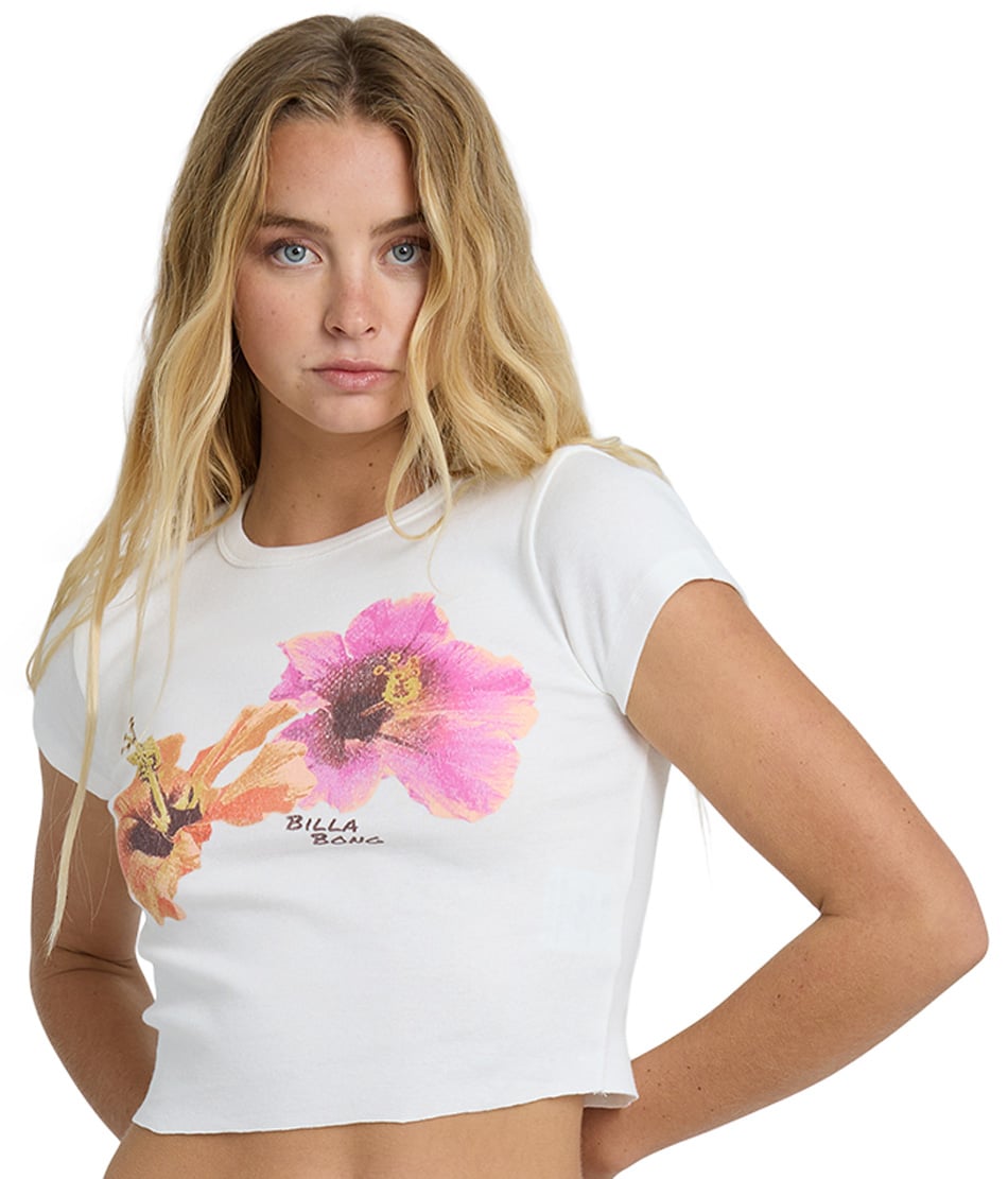 Billabong Cool Girls Only SS Women's T-Shirt - Salt Crystal
