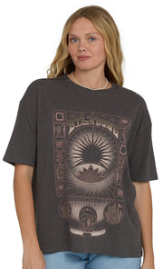 Billabong Natural Collection Women's Short Sleeve T-Shirt - Off Black