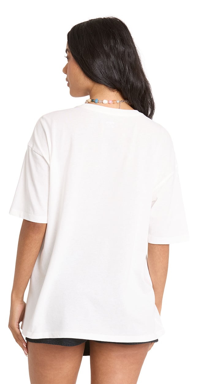 Billabong Pour Your Heart Out Women's Short Sleeve T-Shirt - Salt Crystal – back view