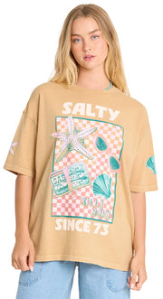Billabong Salty Since Women's Short Sleeve T-Shirt - Curry