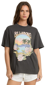 Billabong Dreamy Memories Women's Short Sleeve T-Shirt - Off Black