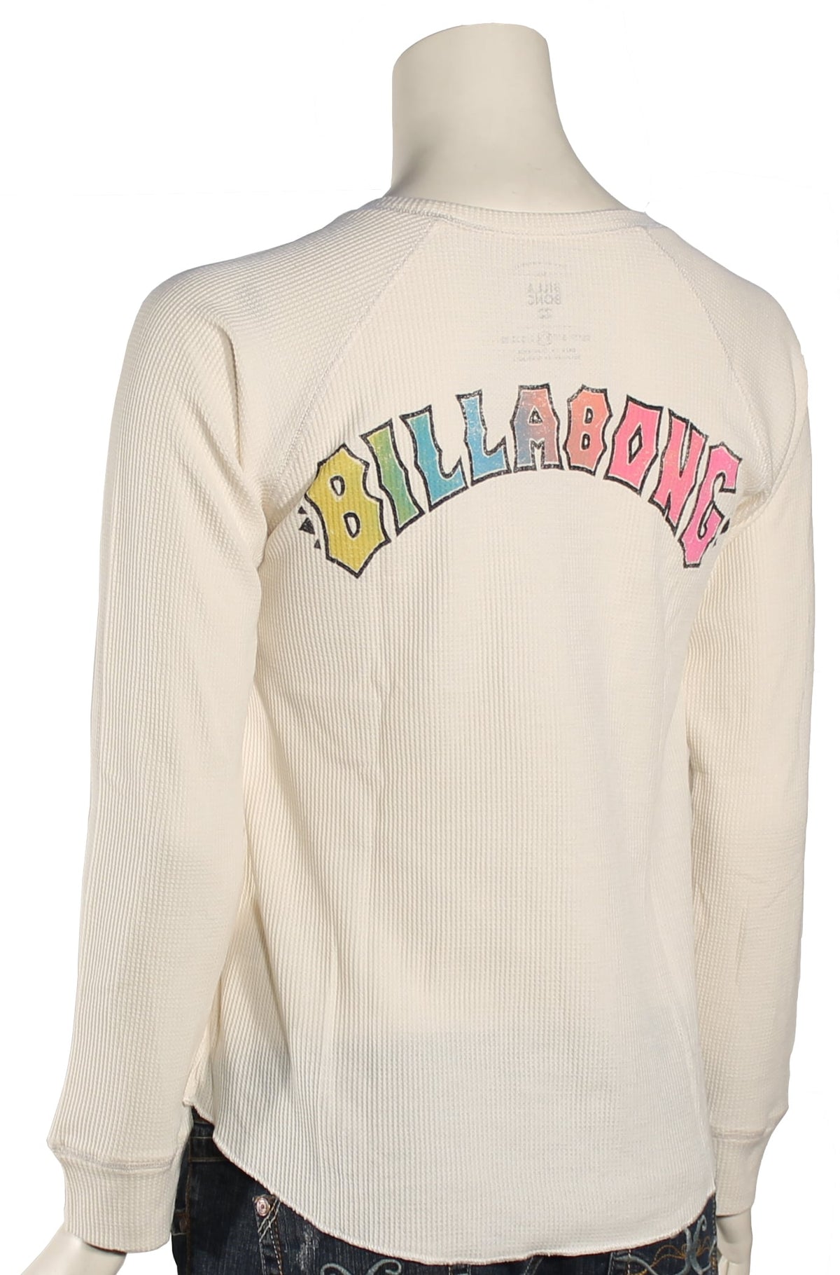 Billabong Heritage Spirit LS Women's T-Shirt - White Cap – back view