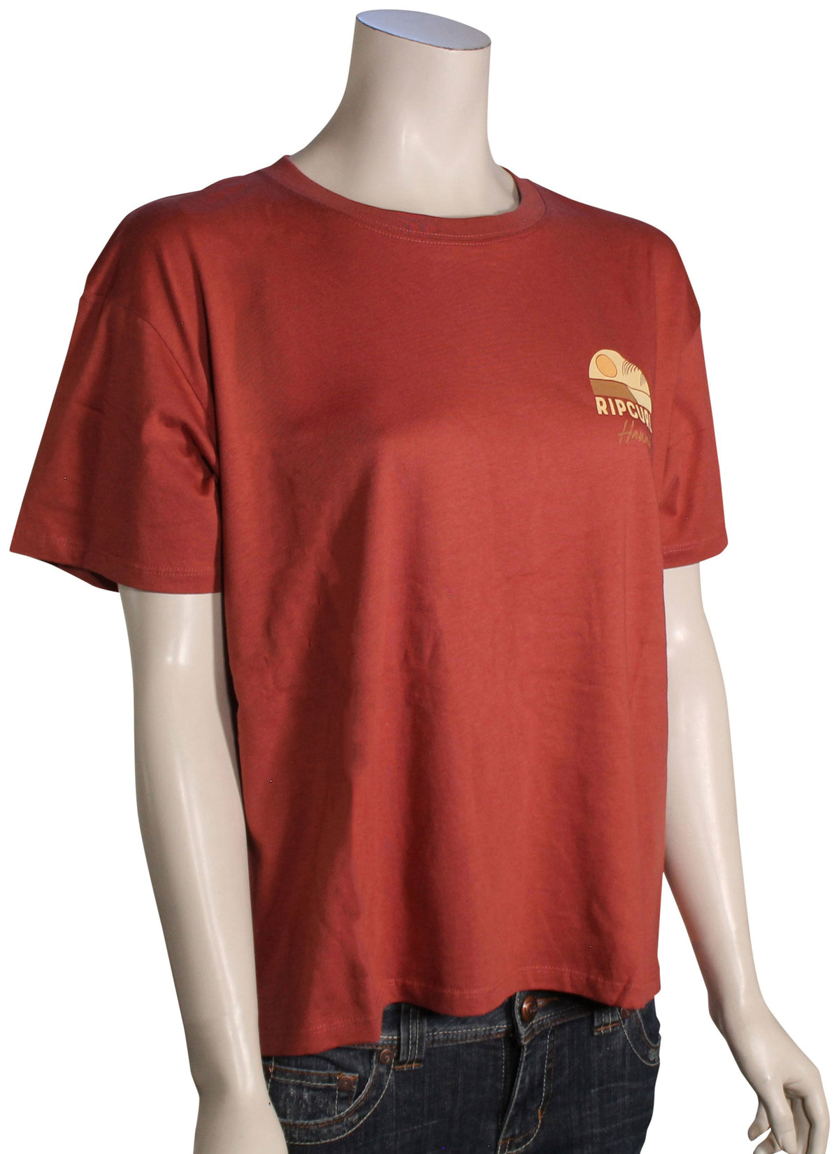Rip Curl Line Up Relaxed Women's T-Shirt - Hawaii Maroon