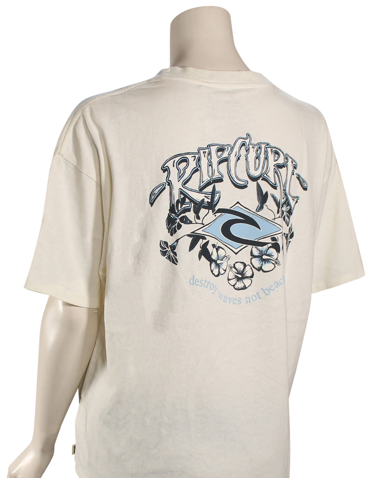 Rip Curl Re-Issue Heritage Women's T-Shirt - Bone – back view