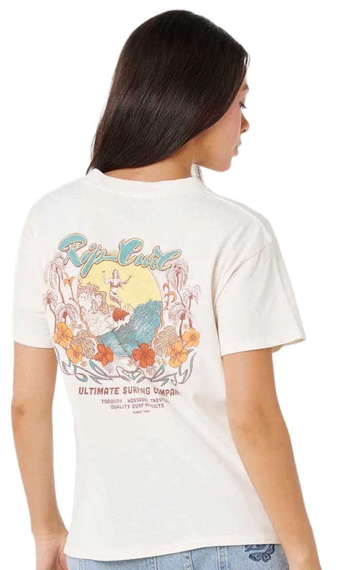Rip Curl Surf Dreams Relaxed Women's T-Shirt - Bone – back view