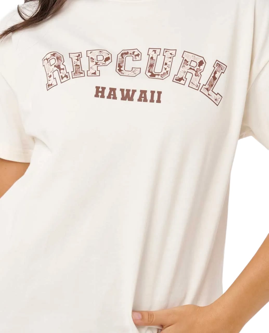 Rip Curl Varisty Relaxed Women's T-Shirt - Bone – alternate view 1