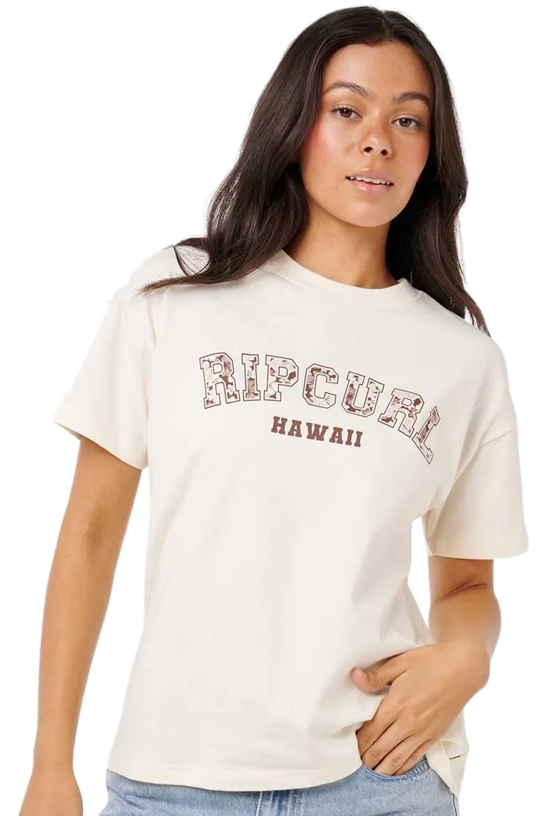 Rip Curl Varisty Relaxed Women's T-Shirt - Bone