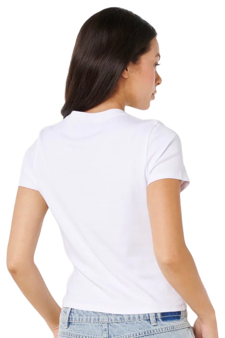 Rip Curl Vacation Fitted Women's T-Shirt - Optical White – back view