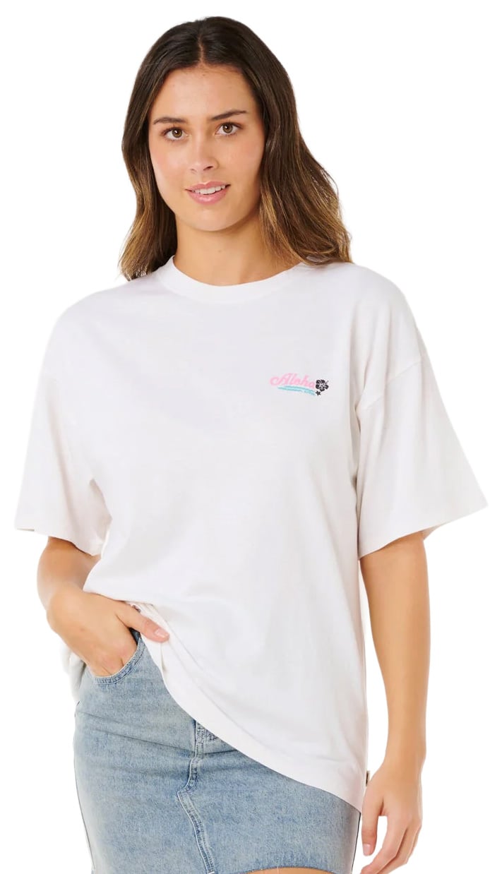 Rip Curl Aloha Heritage Women's Short Sleeve T-Shirt - Bone