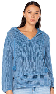 Roxy Summer Nights Tunic Hoody - Captain Blue Solid