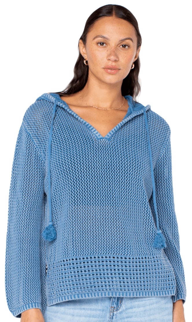 Roxy Summer Nights Tunic Hoody - Captain Blue Solid