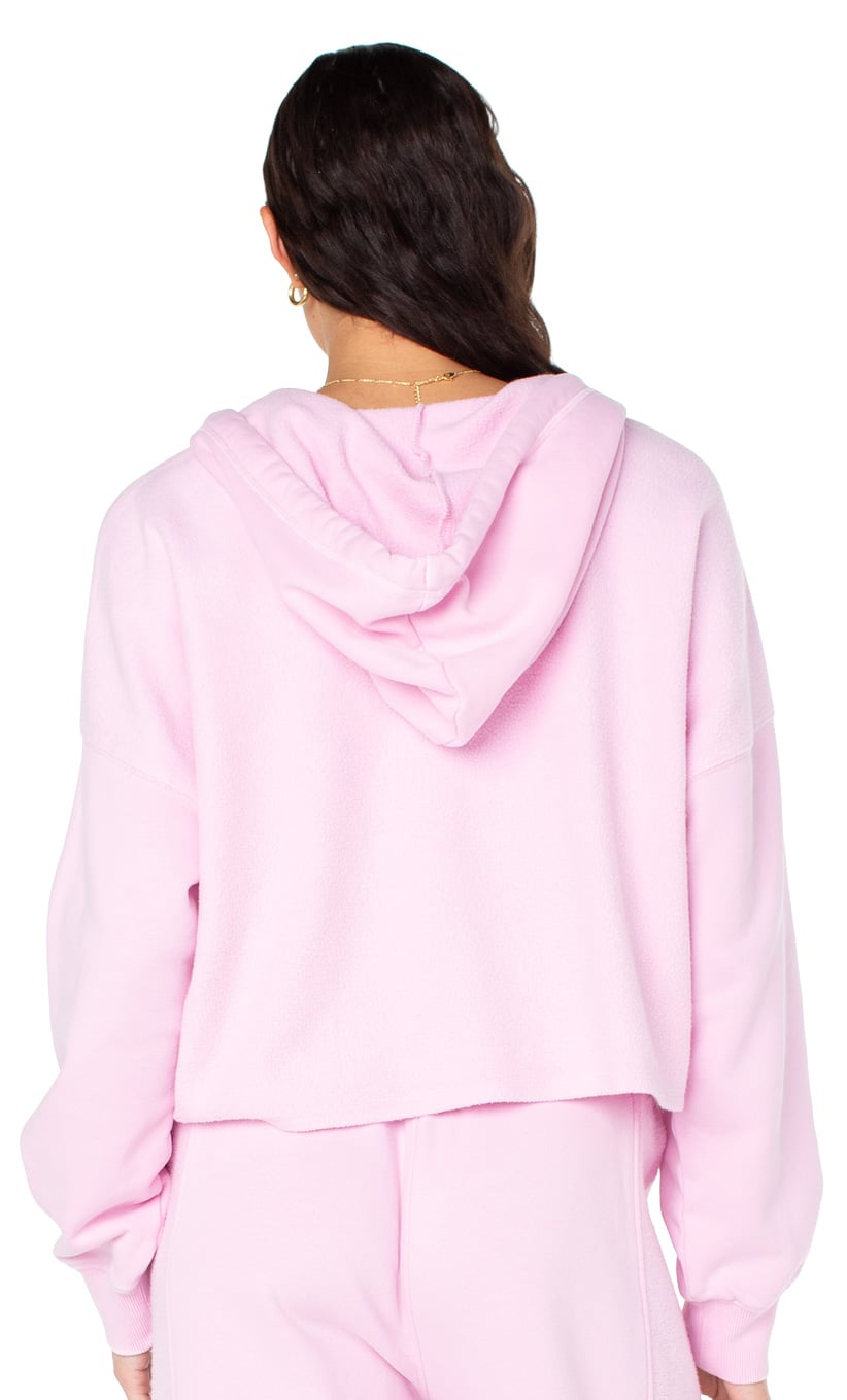 Roxy Drake's Cove Half Zip Hoody - Lilac Sachet – back view