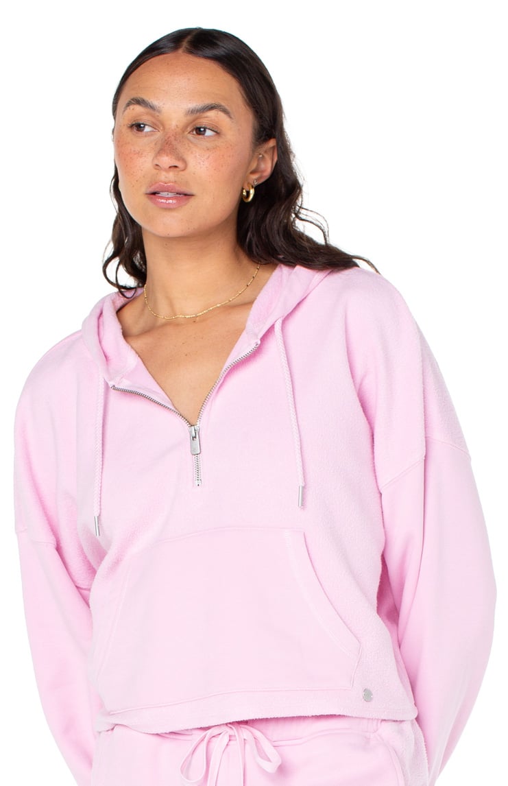Roxy Drake's Cove Half Zip Hoody - Lilac Sachet