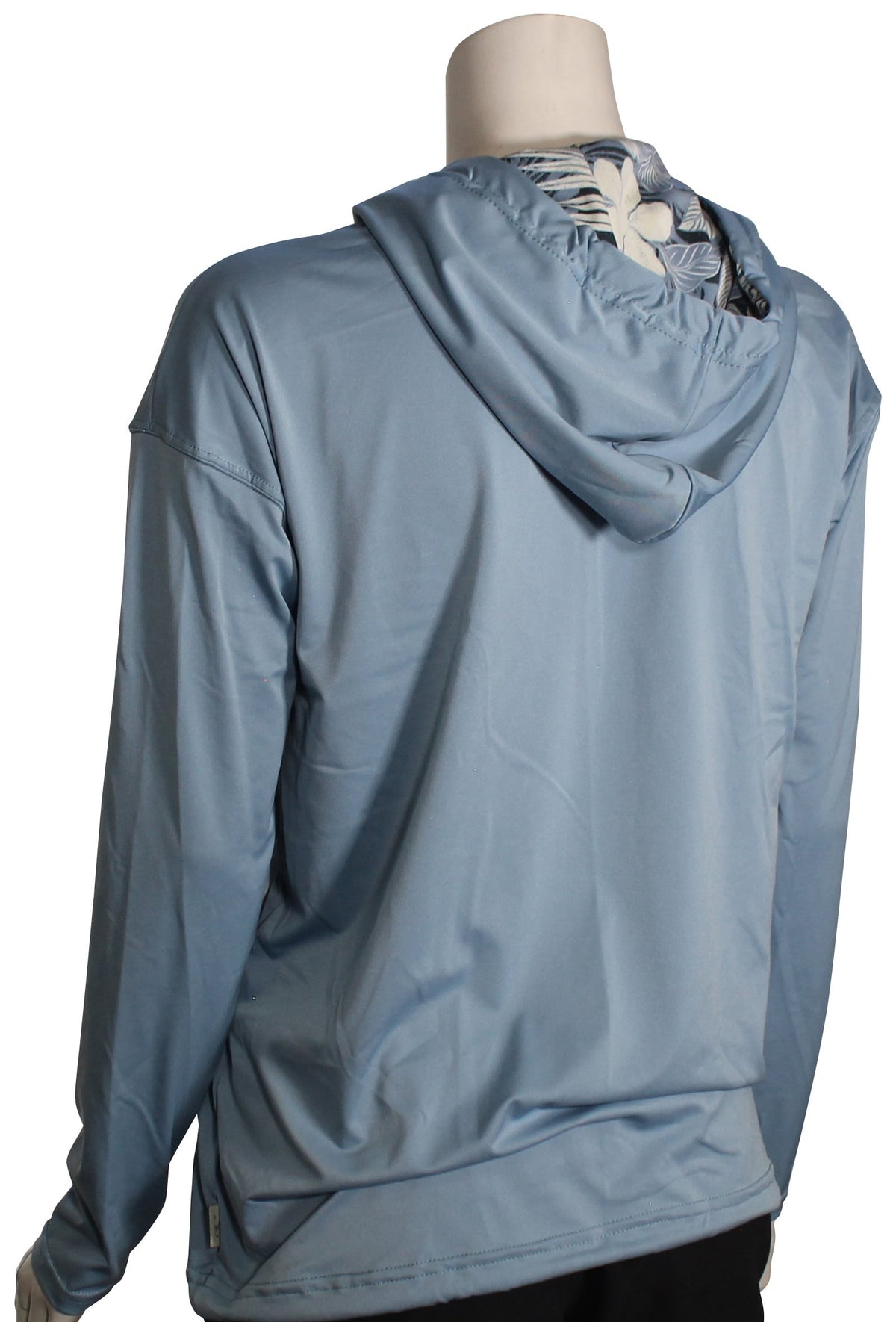 O'Neill Print Women's Surf Hoody - Faded Denim / Palm Tropic – back view