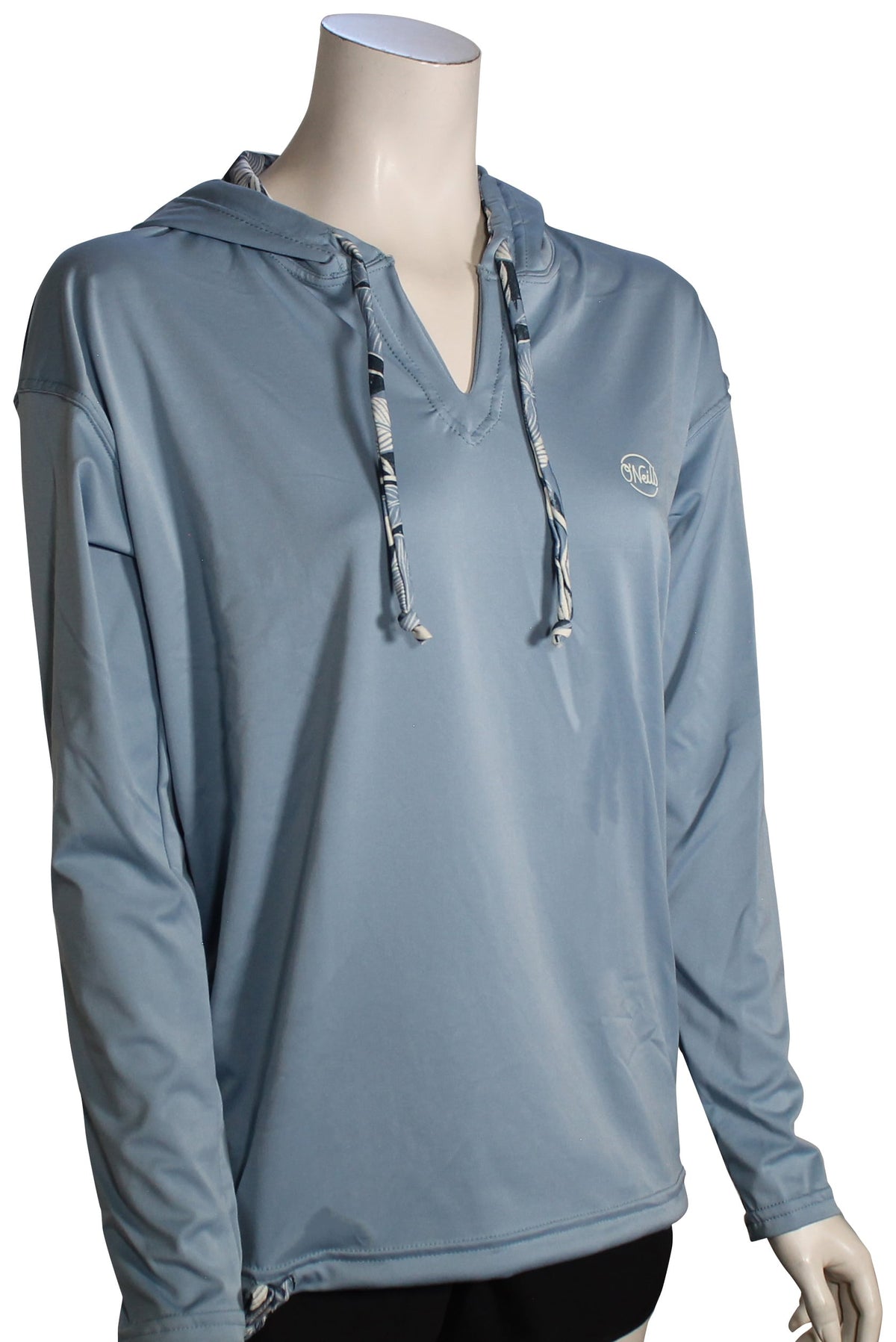 O'Neill Print Women's Surf Hoody - Faded Denim / Palm Tropic