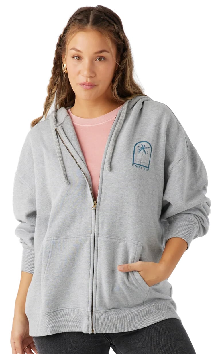 O'Neill Byron Women's Zip Hoody - Heather Grey