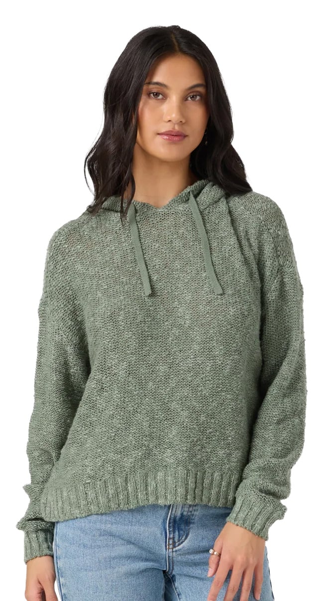 O'Neill Jayne Solid Women's Pullover Knit Hoody - Sea Spray