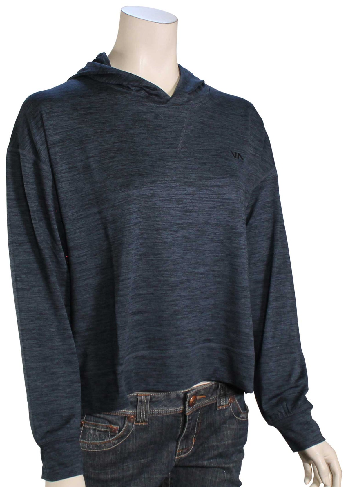 RVCA C-ABLE Pullover Hoodie - Midnight, front view