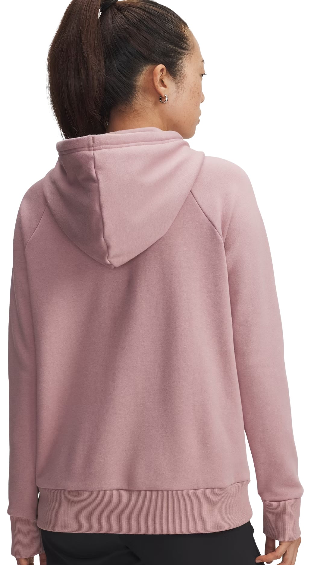 Under Armour Freedom Rival Women's Hoody - Tourmaline Pink / Maroon Mist – back view