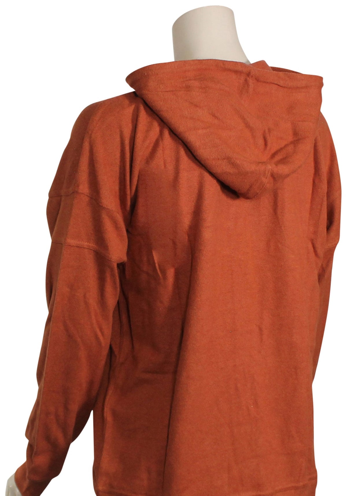 Volcom Lived In Lounge Women's Zip Hoody - Dark Clay – back view