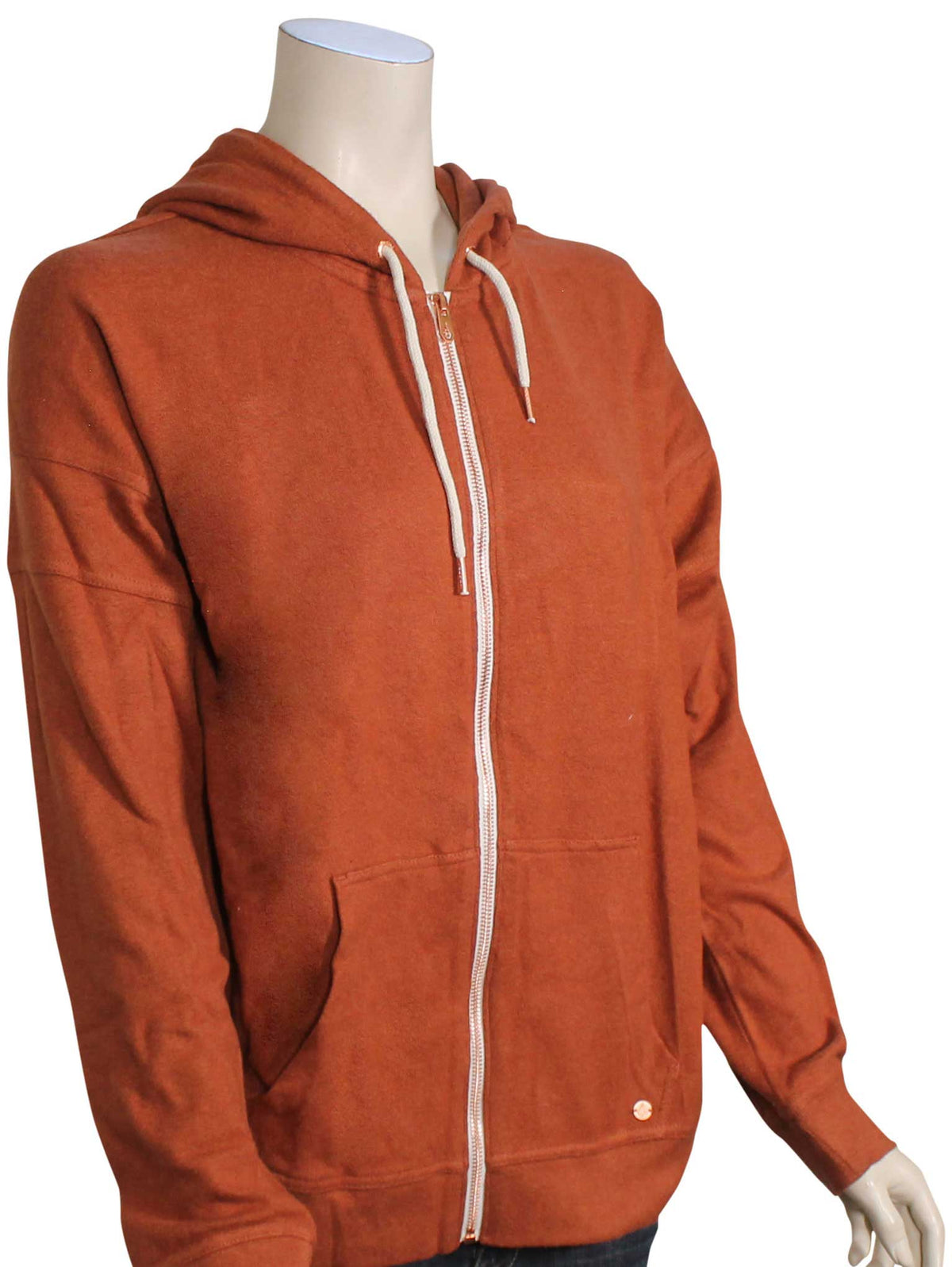 Volcom Lived In Lounge Women's Zip Hoody - Dark Clay