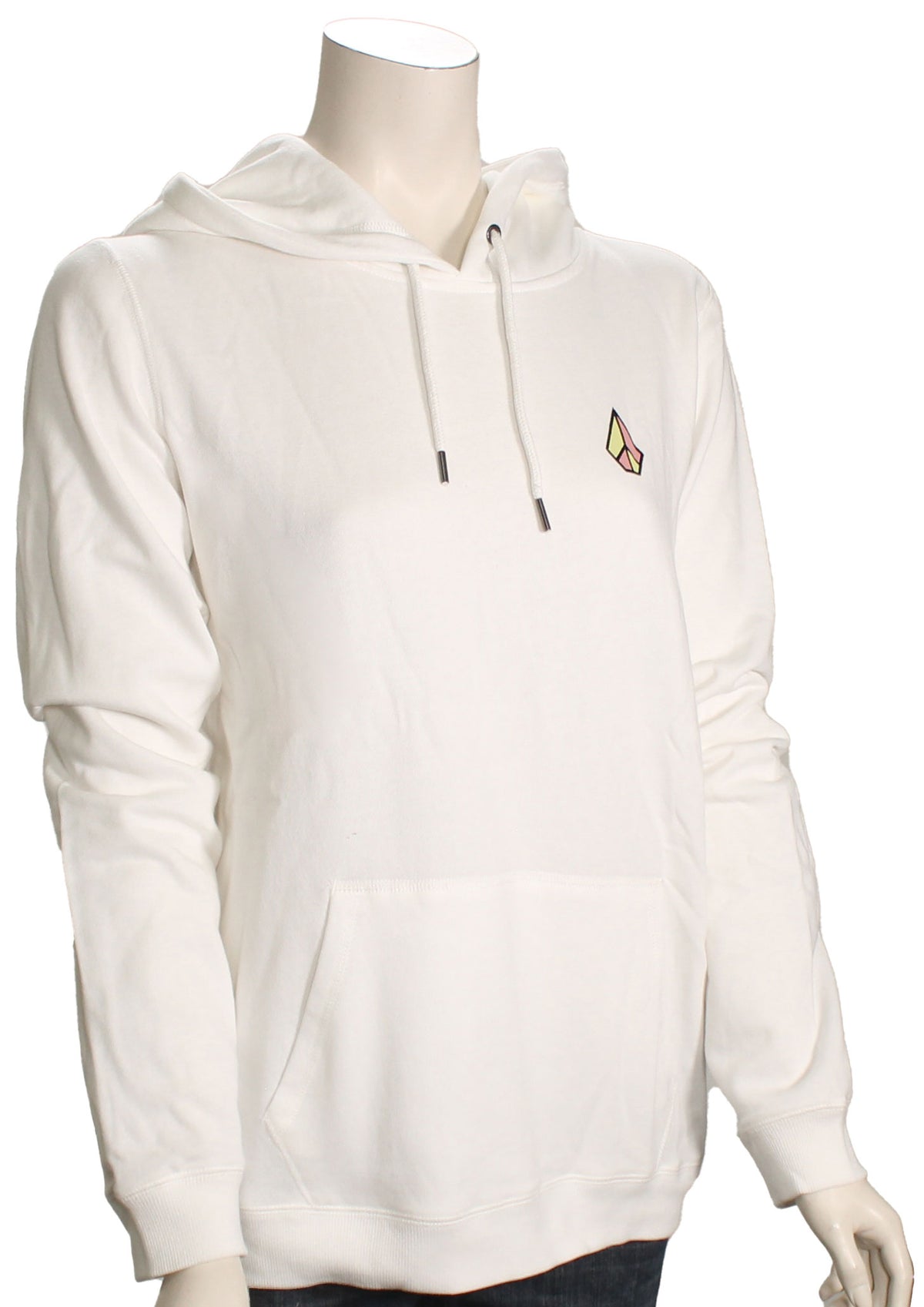 Volcom Truly Deal Women's Pullover Hoody - Star White, front view