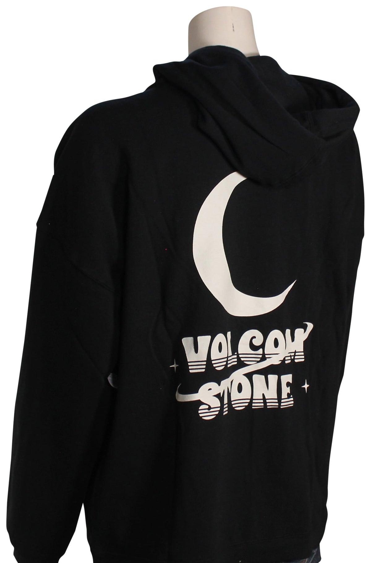 Volcom Gold In Hour Women's Pullover Hoody - Black – back view