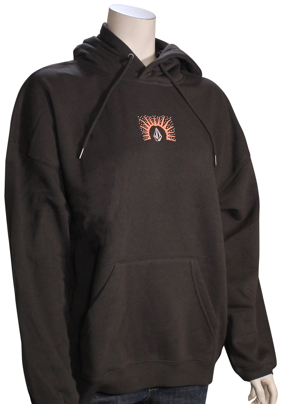Volcom Stone Art Up Women's Pullover Hoody - Vintage Black