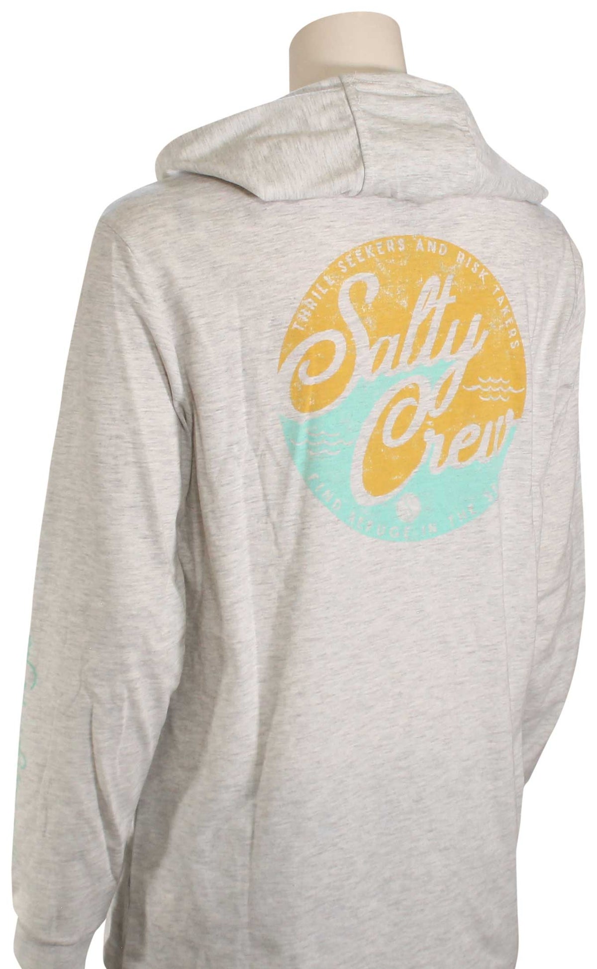 Salty Crew Club Salty Mid Weight Women's Hoody - Vintage White – back view