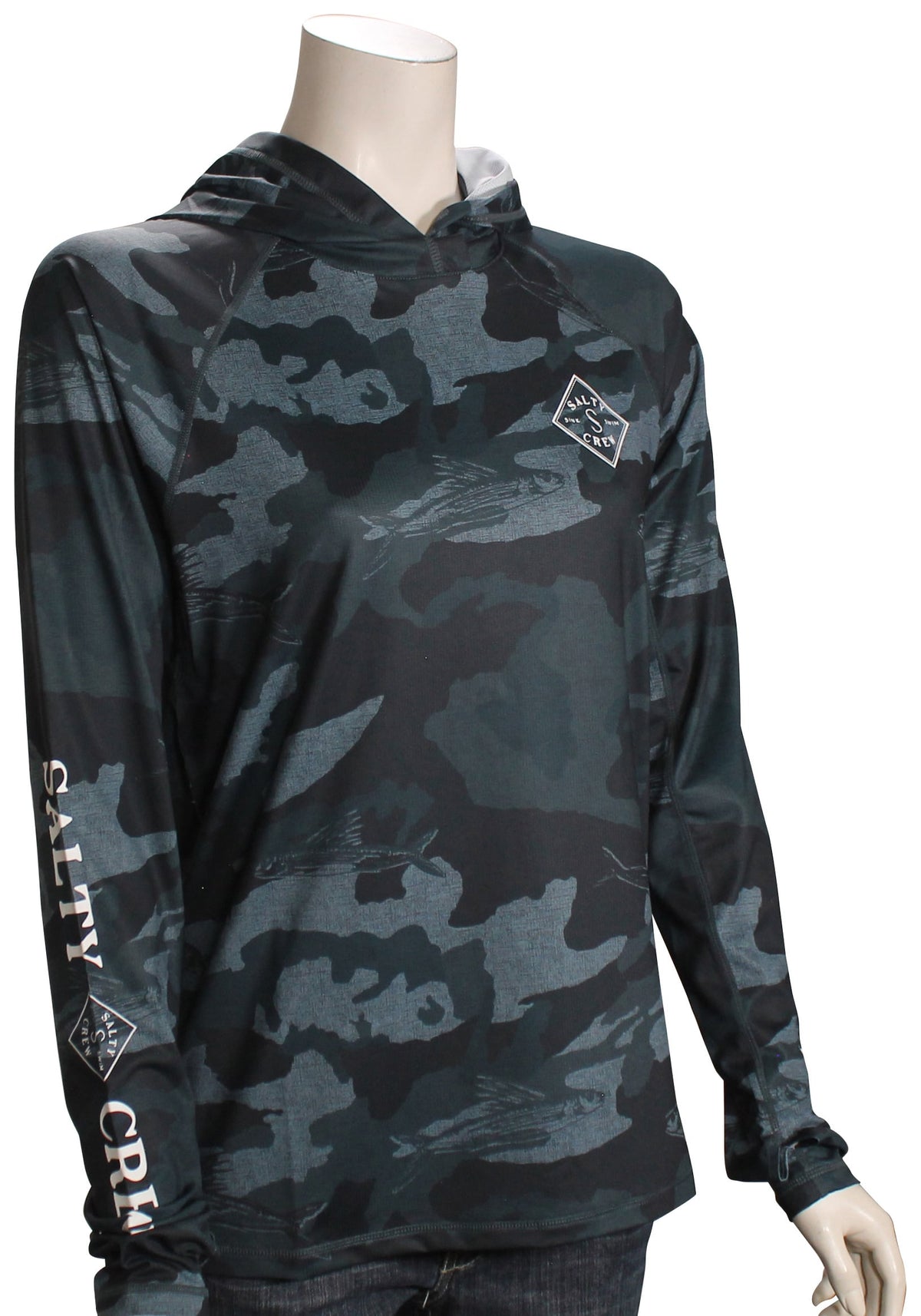 Salty Crew Tippet Tech Women's Surf Hoody - Blue Camo