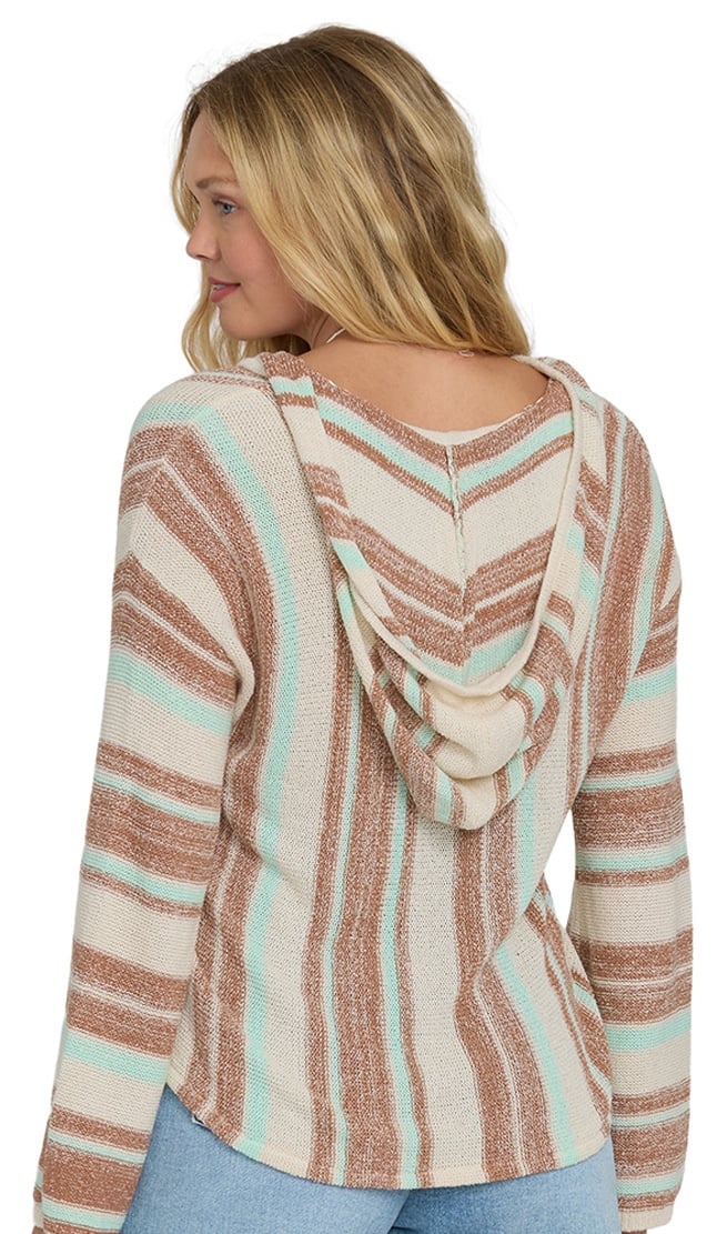 Billabong Baja Beach Women's Pullover Hoody - Sugar Almond – back view