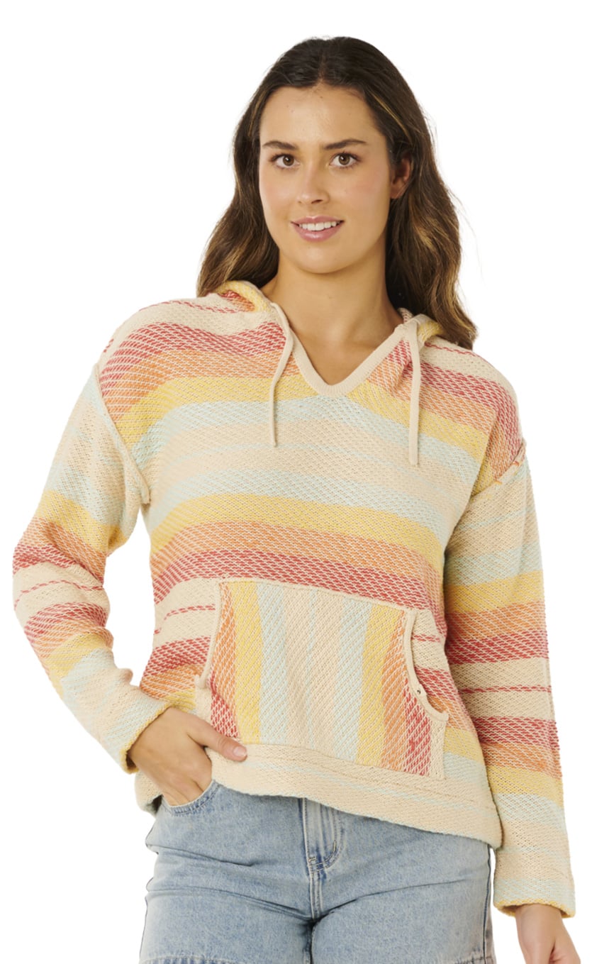 Rip Curl Revival Women's Knit Poncho - Orange