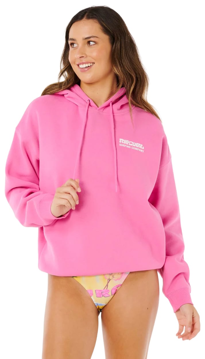 Rip Curl Surf Puff Heritage Women's Hoody - Super Pink