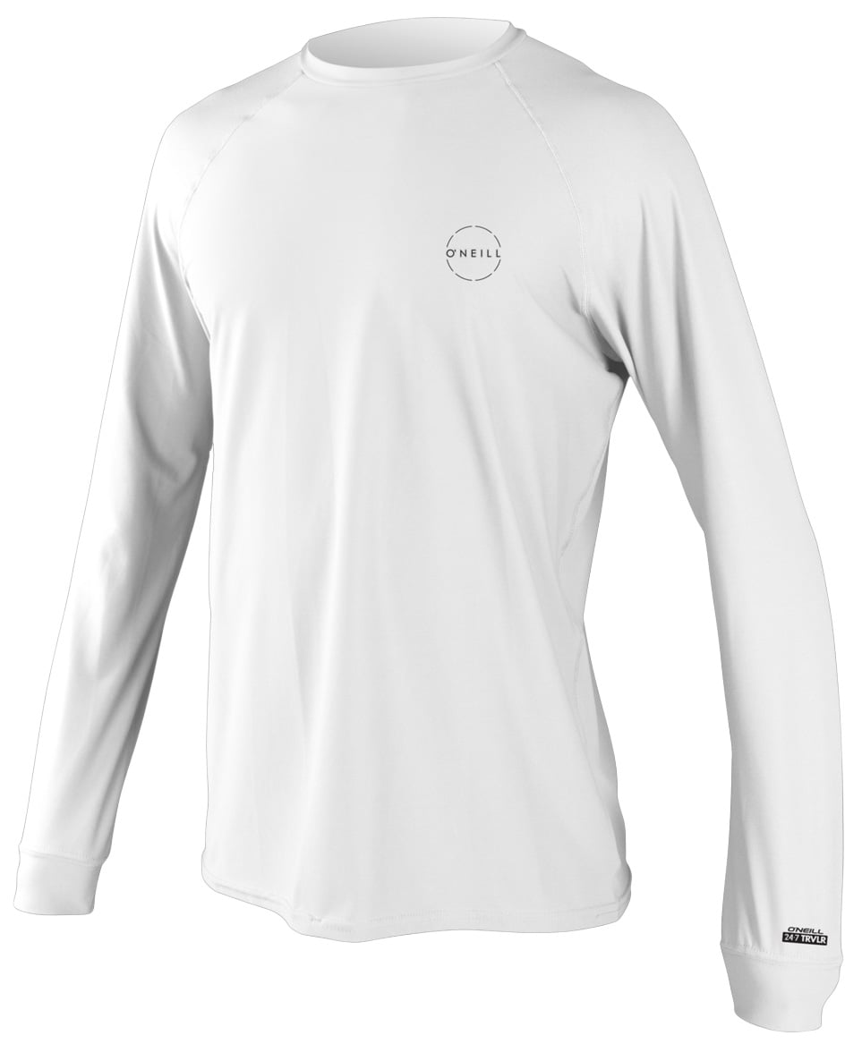 O'Neill 24-7 Traveler Men's Long Sleeve Sun Shirt - White / White