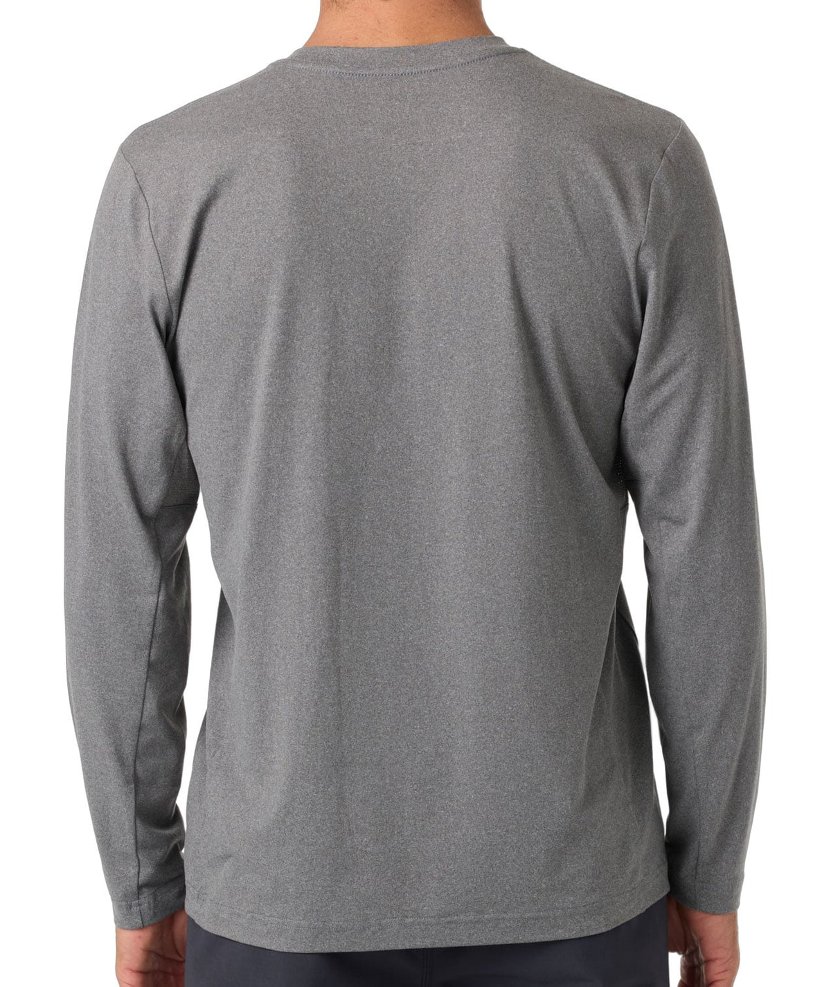 O'Neill Solar Scenic Men's Long Sleeve UPF T-Shirt - Gargoyle Melange – back view