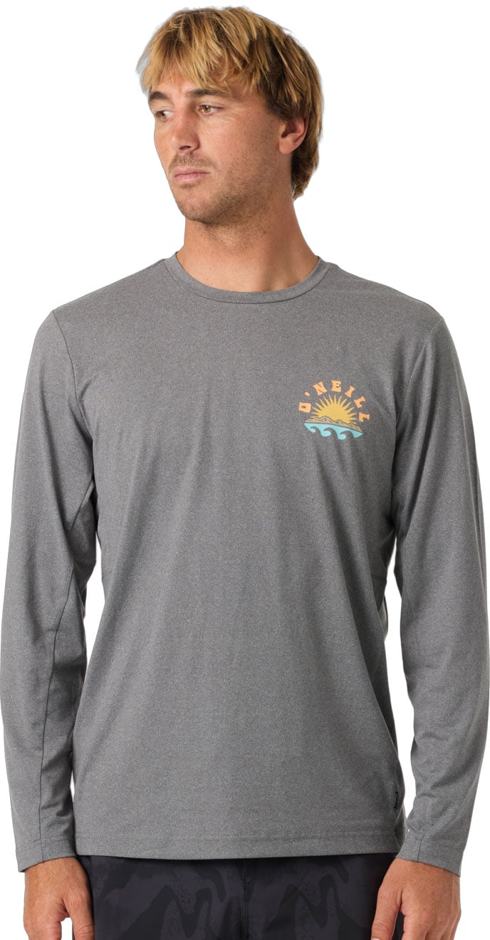 O'Neill Solar Scenic Men's Long Sleeve UPF T-Shirt - Gargoyle Melange
