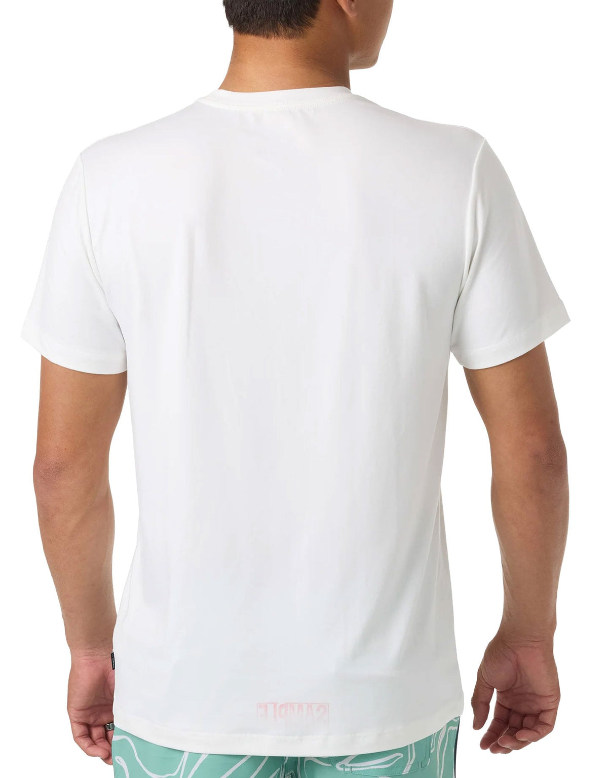 O'Neill Script Men's Short Sleeve UPF T-Shirt - White – back view