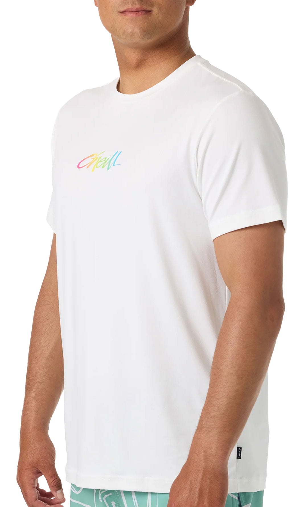O'Neill Script Men's Short Sleeve UPF T-Shirt - White – alternate view 1
