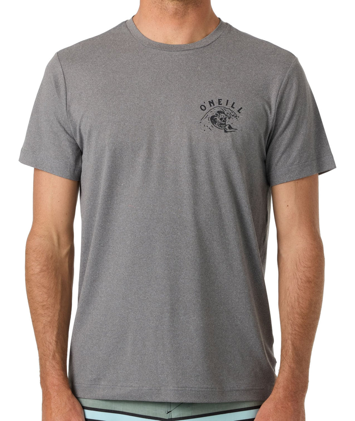 O'Neill Wave Brain Men's Short Sleeve UPF T-Shirt - Gargoyle Melange – alternate view 1