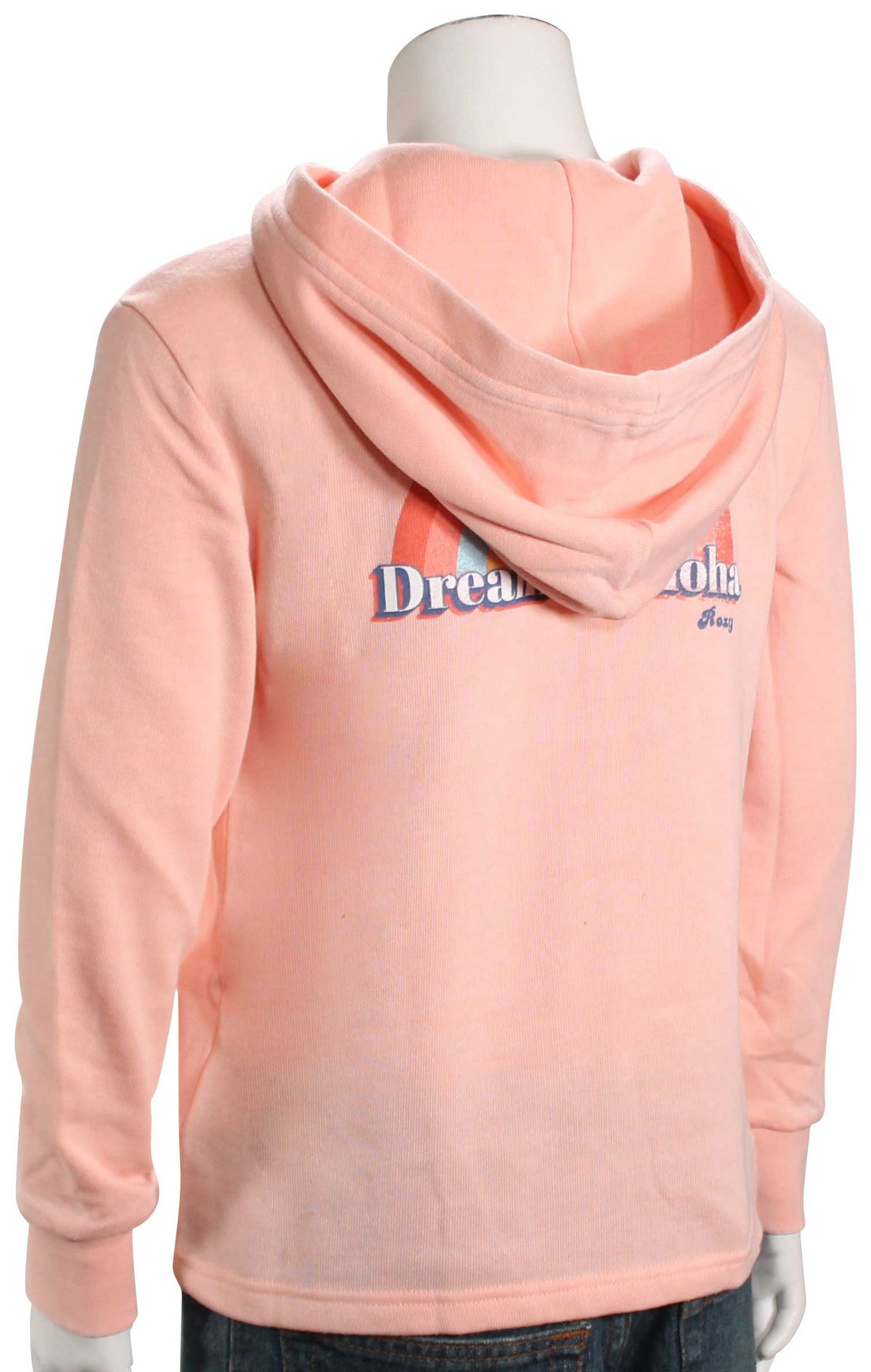 Roxy Girl's What I Got Zip Hoody - Peach Bud – back view